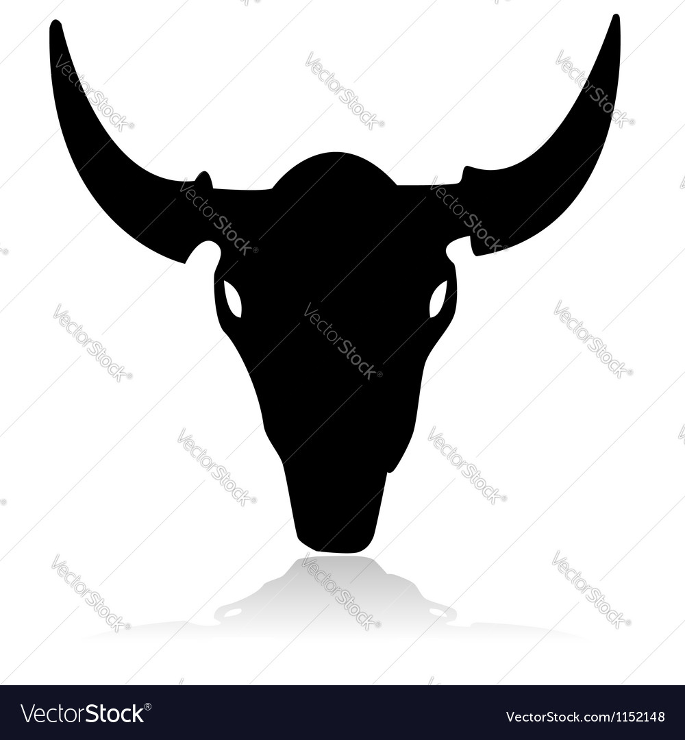 Bull skull Royalty Free Vector Image - VectorStock