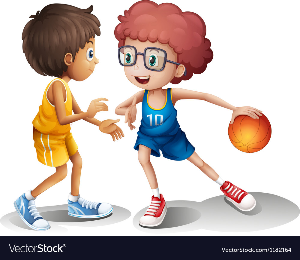 cartoon kids playing