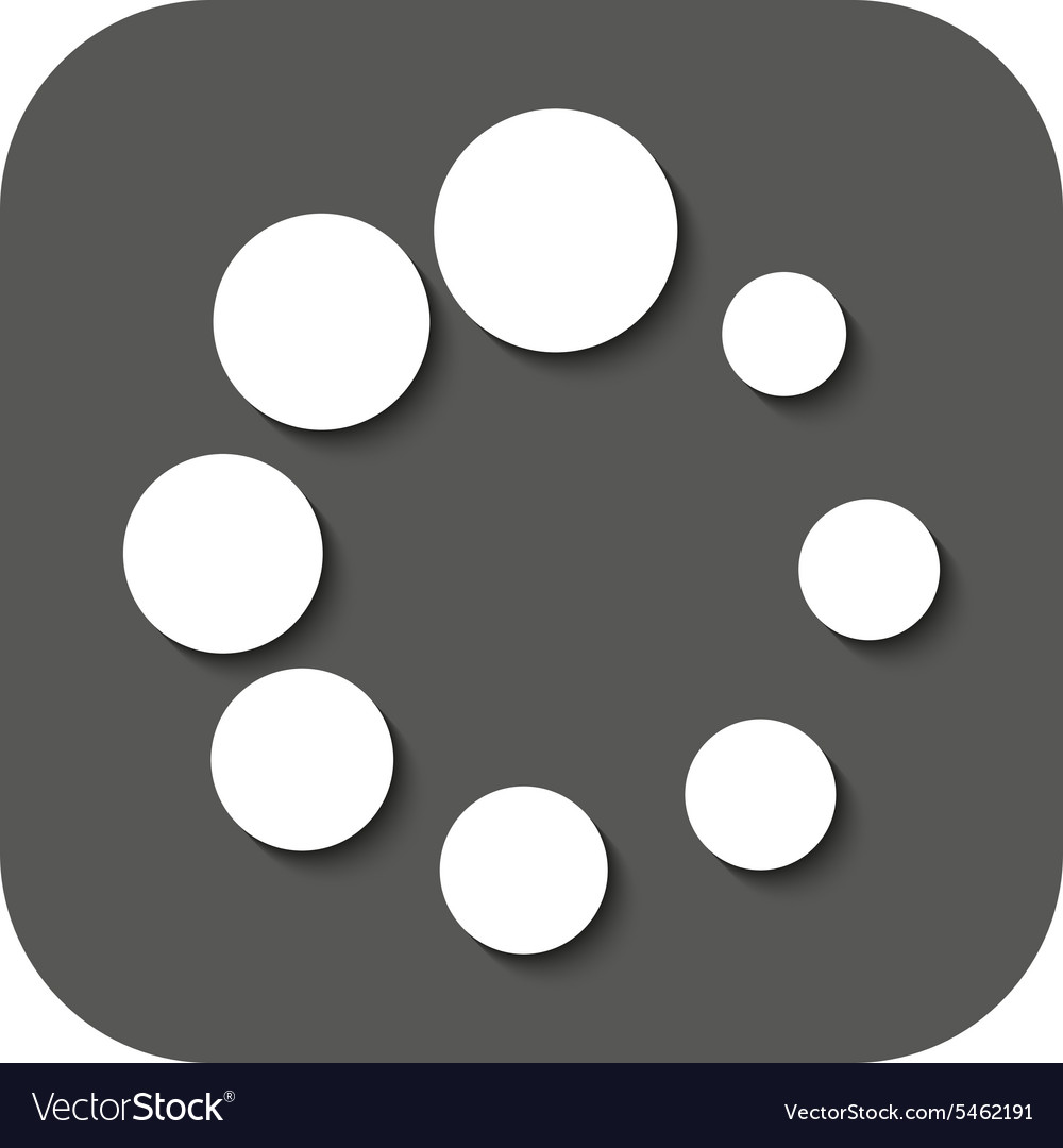 The loading icon Load symbol Flat Royalty Free Vector Image