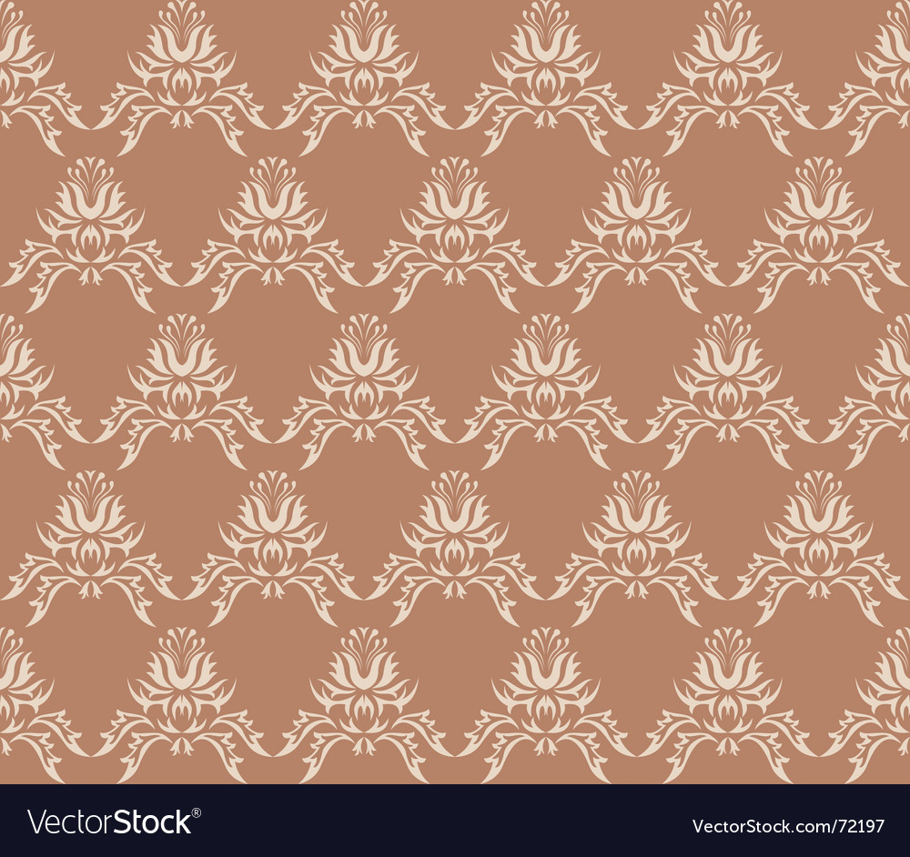 Damask Victorian pattern Royalty Free Vector Image