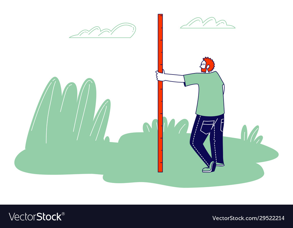 Geological field work with professional tools Vector Image