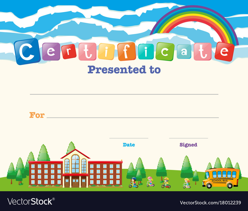 certificate template kids certificate template kids