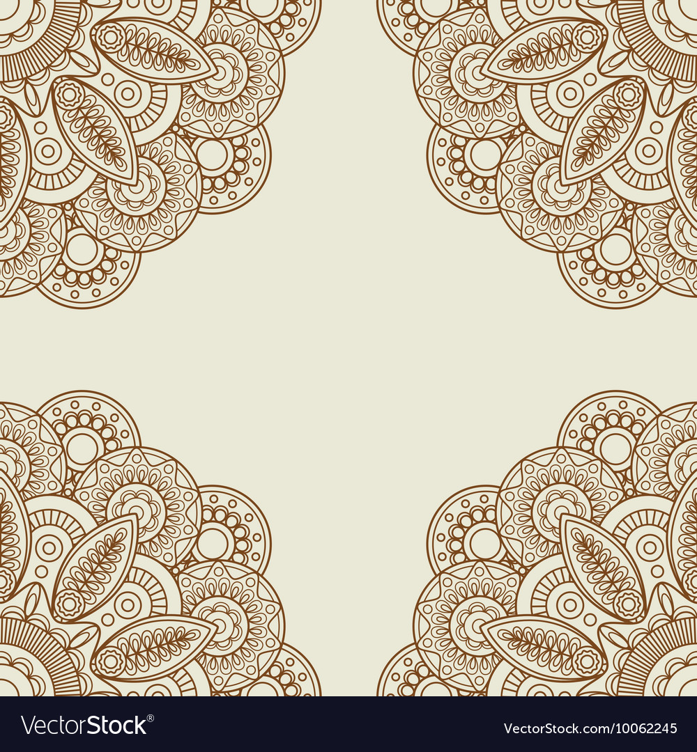 doodle boho floral henna tattoo frame royalty free vector doodle boho floral henna tattoo frame royalty free vector