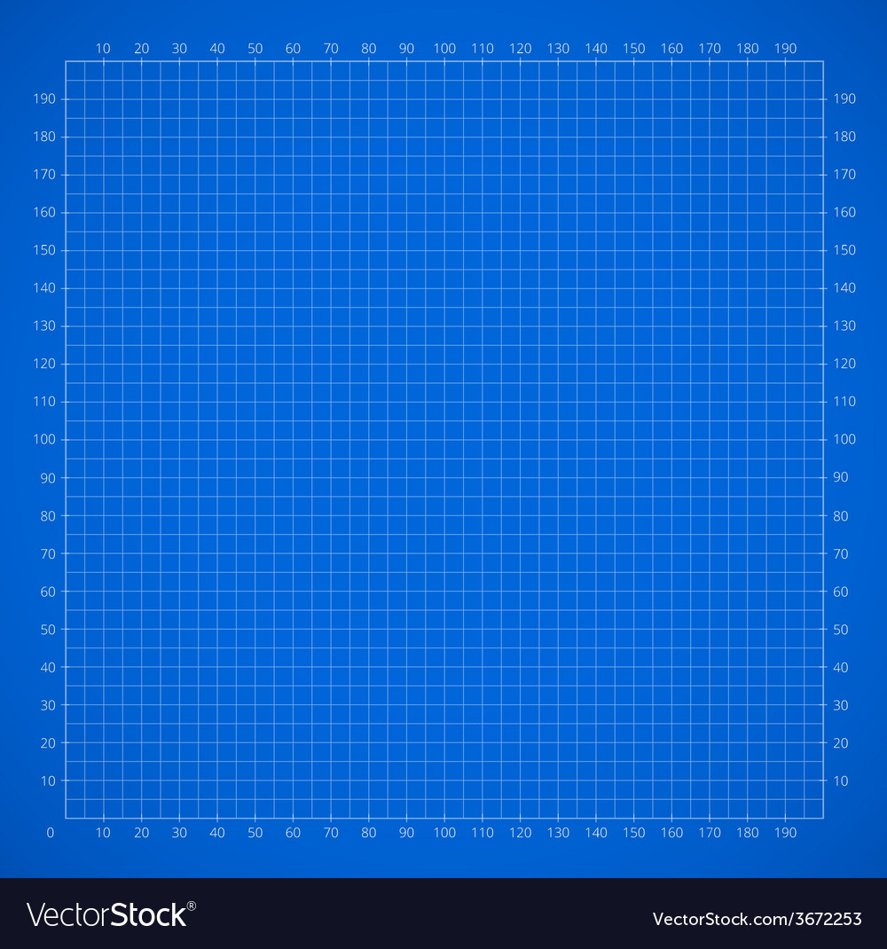 Scientific engineering grid paper with scale Vector Image