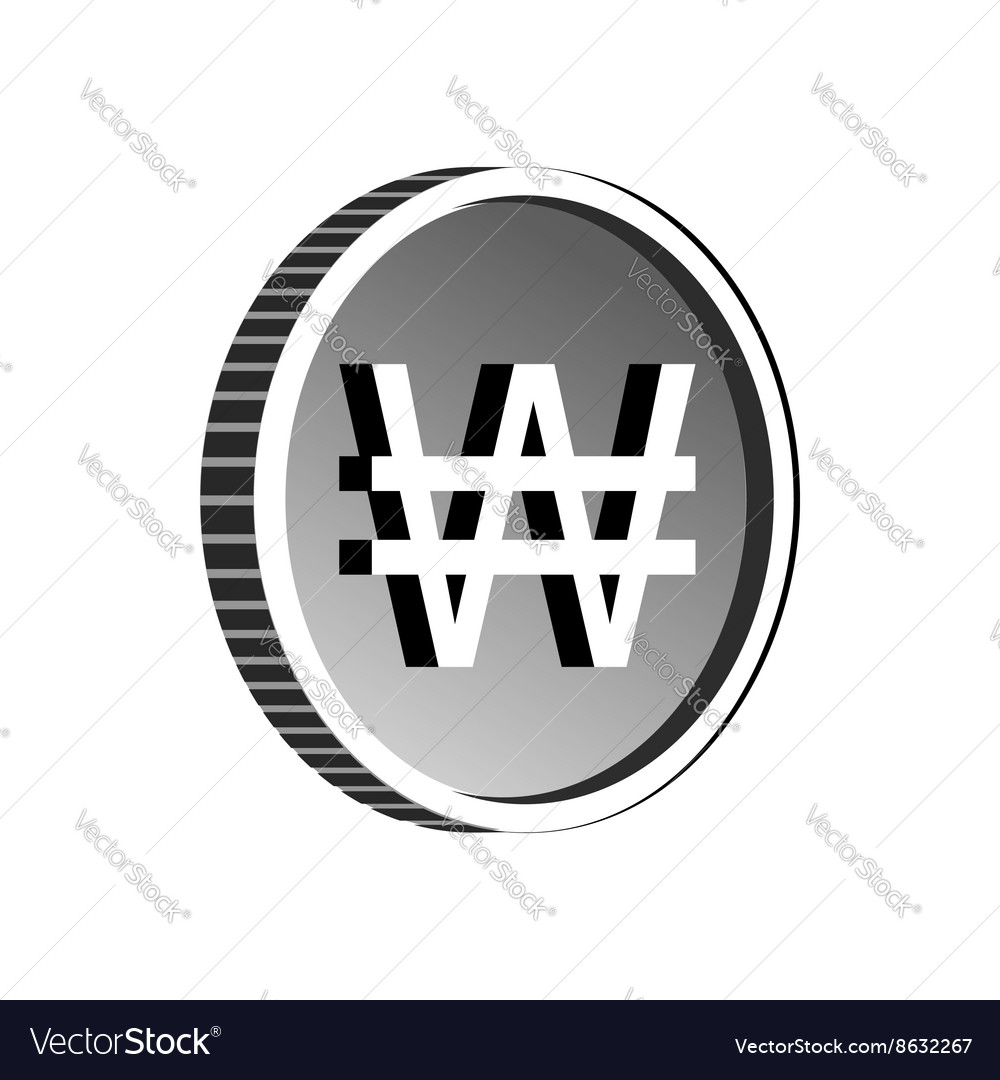 South Korean Won Symbol South Korean Won Symbol