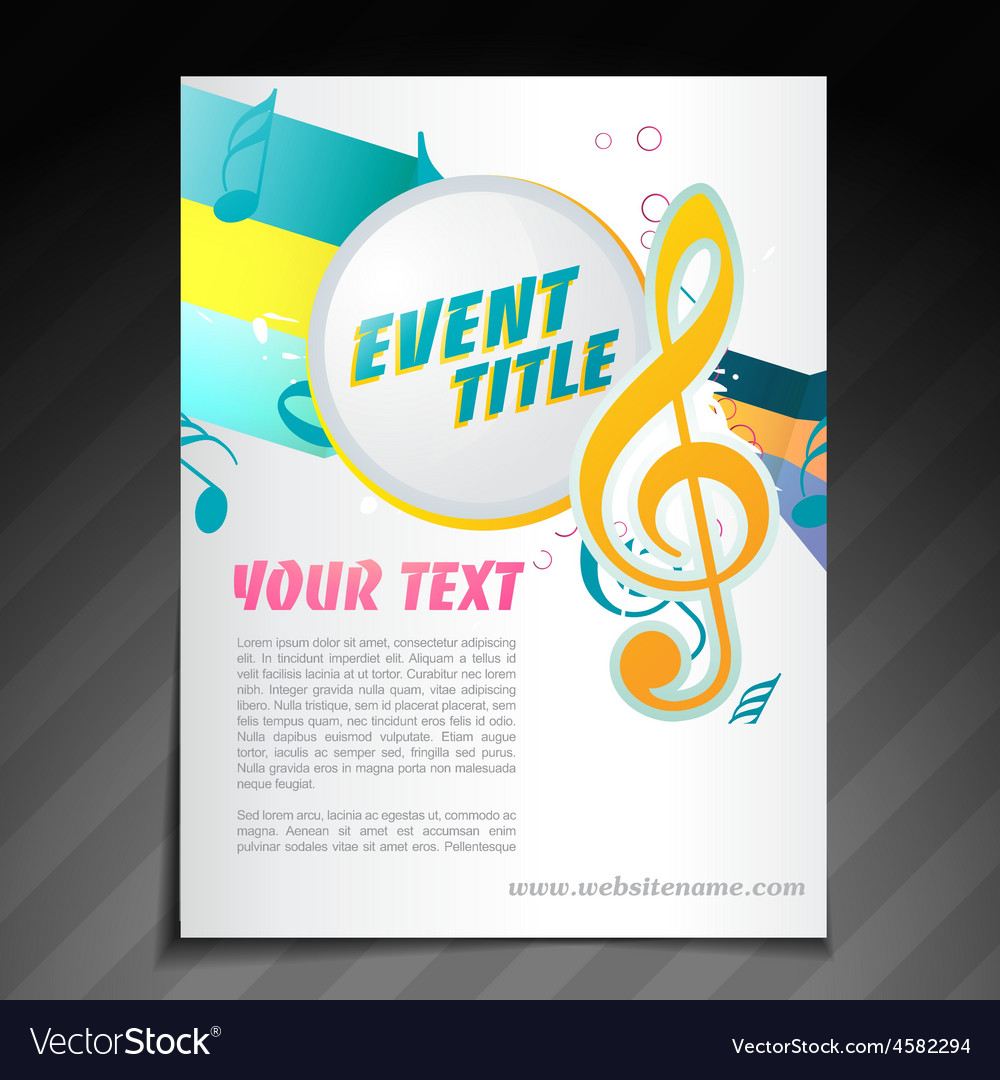 Music Brochure Music Brochure Design Royalty Free Vector Image 1 Music Brochure Music Brochure Design Royalty Free Vector Image 1