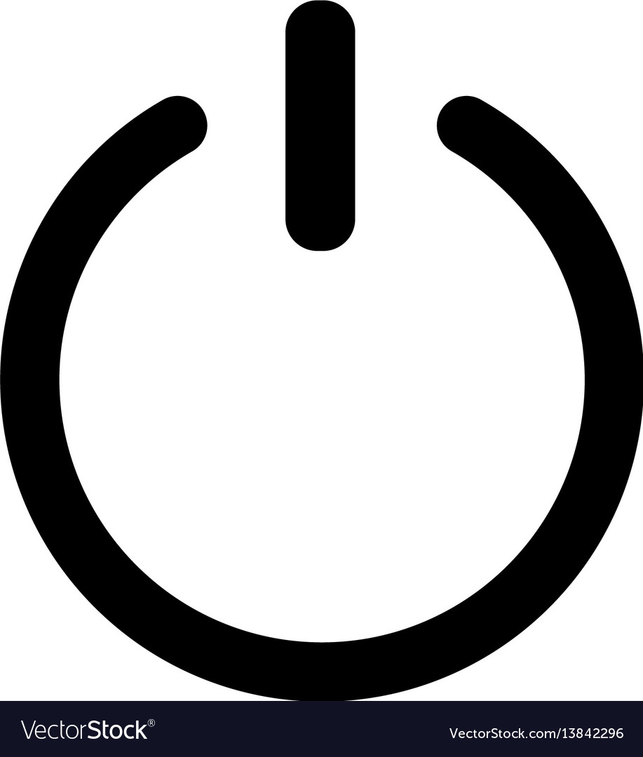 Shut down symbol switch off simple symbol Vector Image