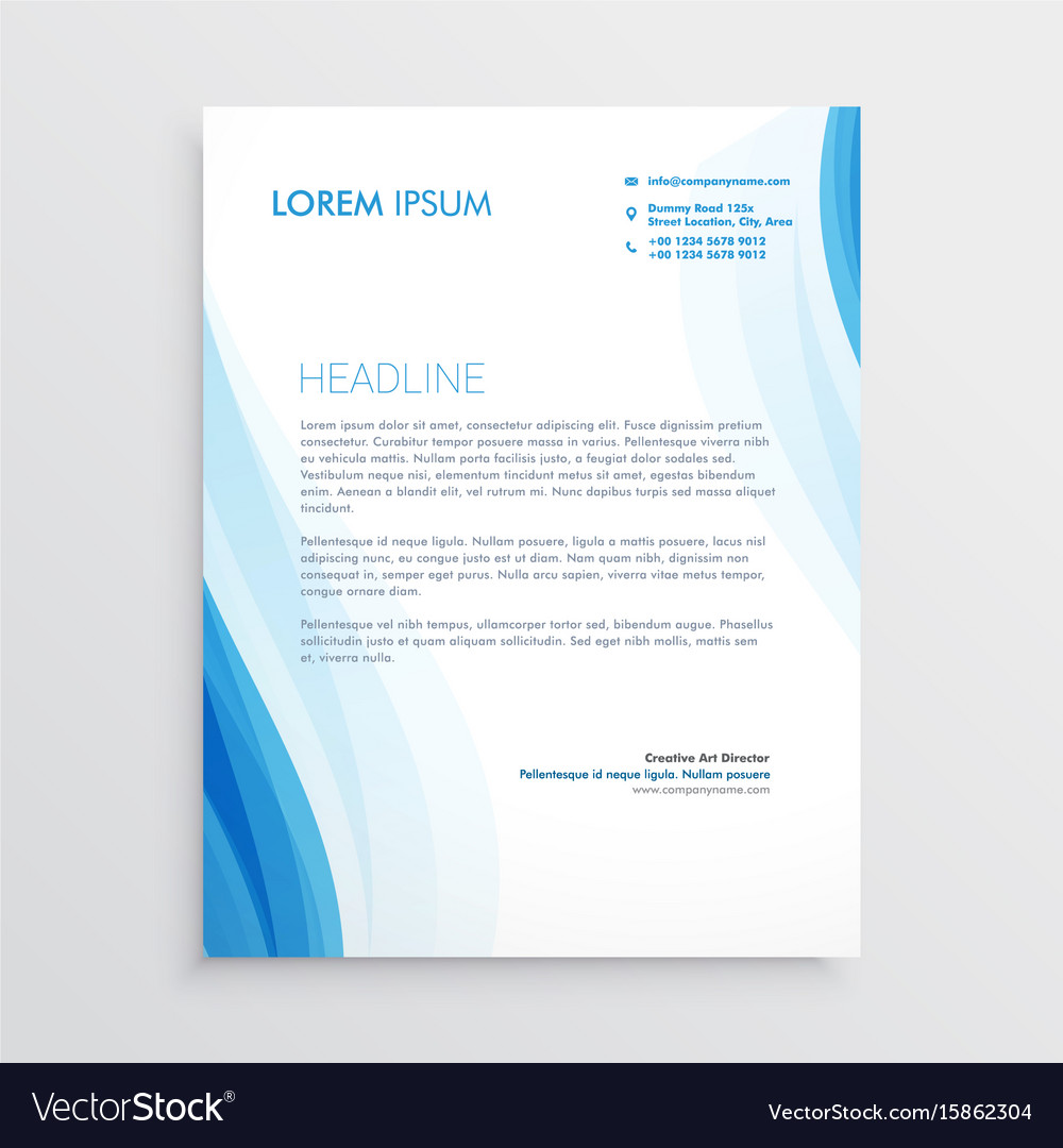 elegant letterhead design