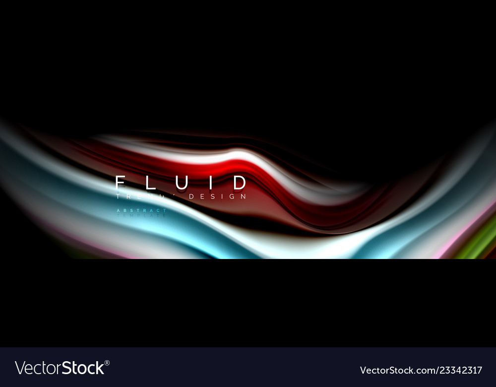 Fluid wave line background or pattern geometric Vector Image