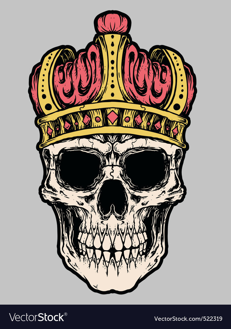 skull king crown vector royalty free vector image skull king crown vector royalty free vector image