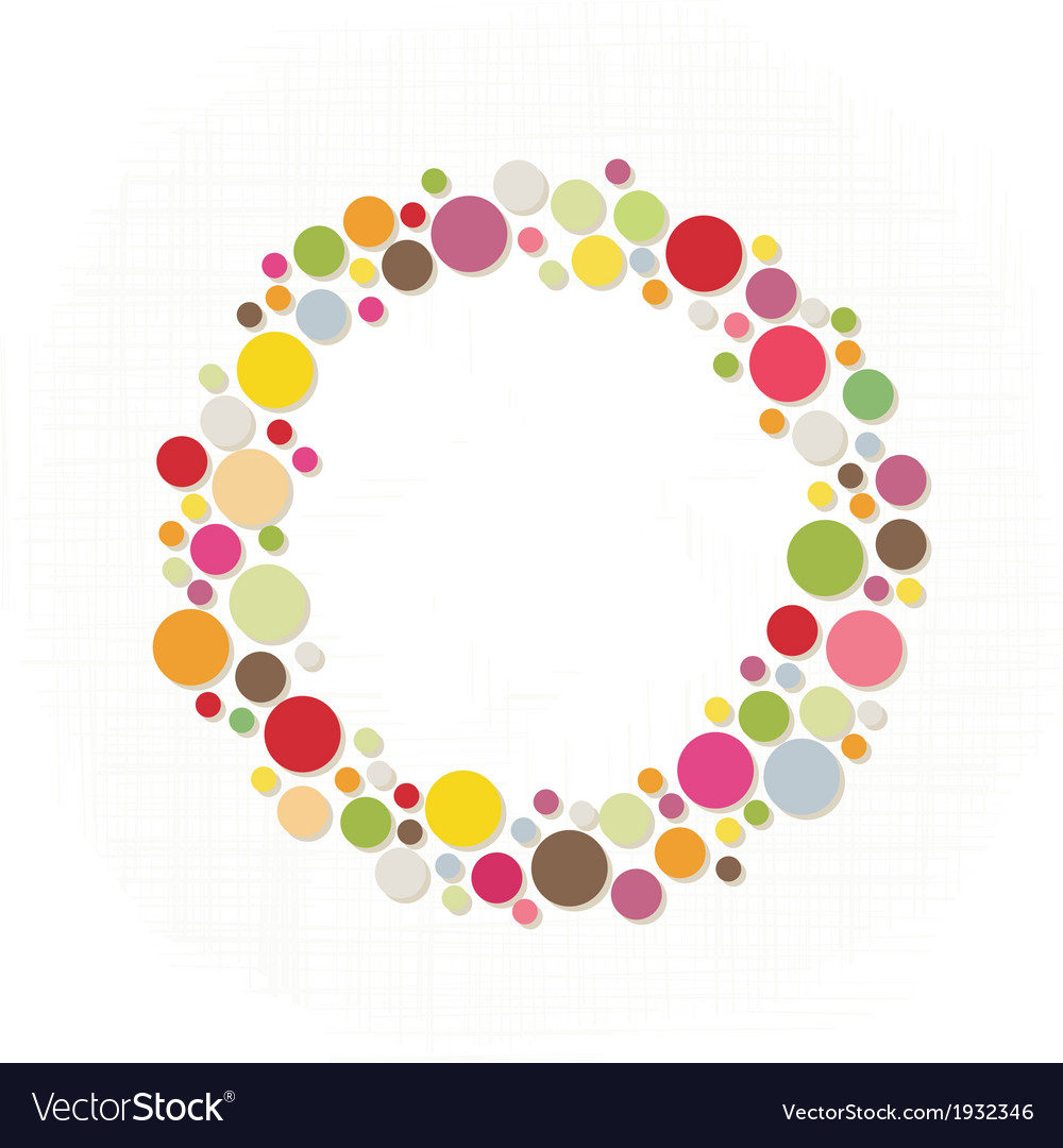 colorful dots border