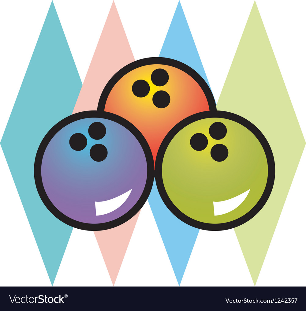 Retro Bowling Alley Signs and logos Royalty Free Vector