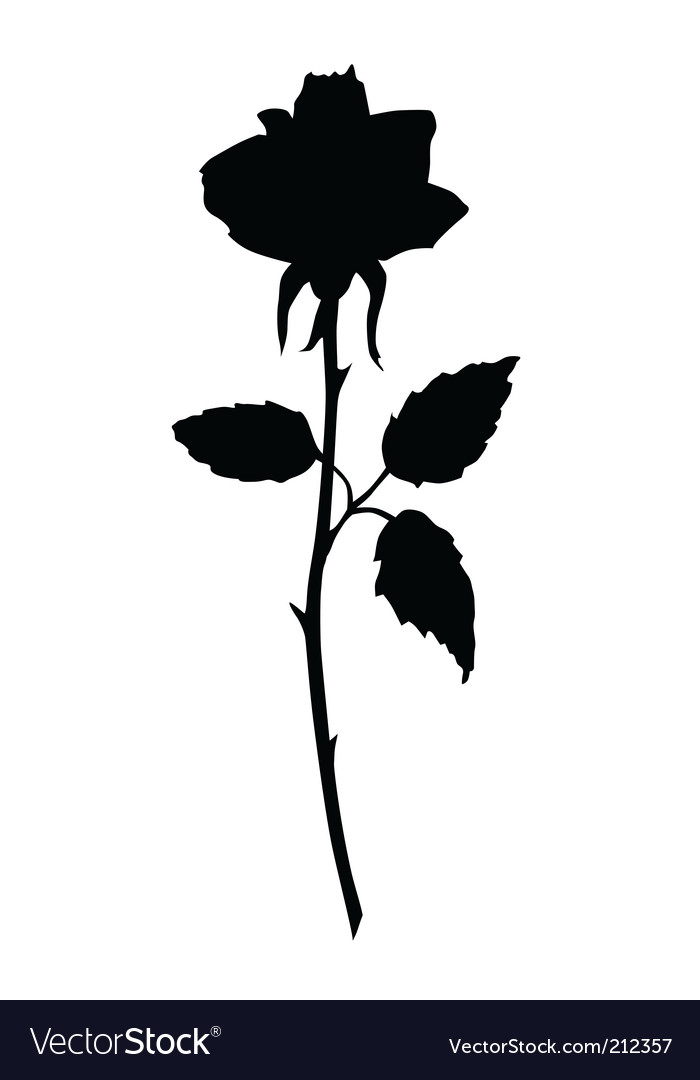 rose black silhouette royalty free vector image rose black silhouette royalty free vector image