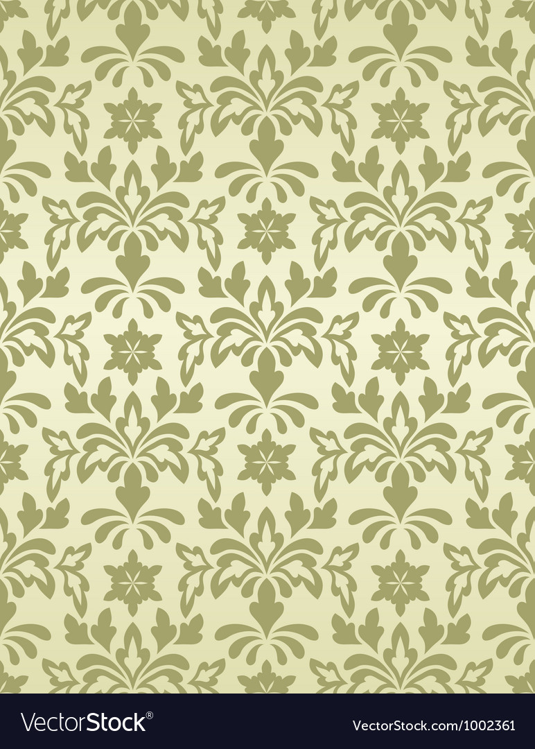 Seamless vintage wallpaper pattern Royalty Free Vector Image