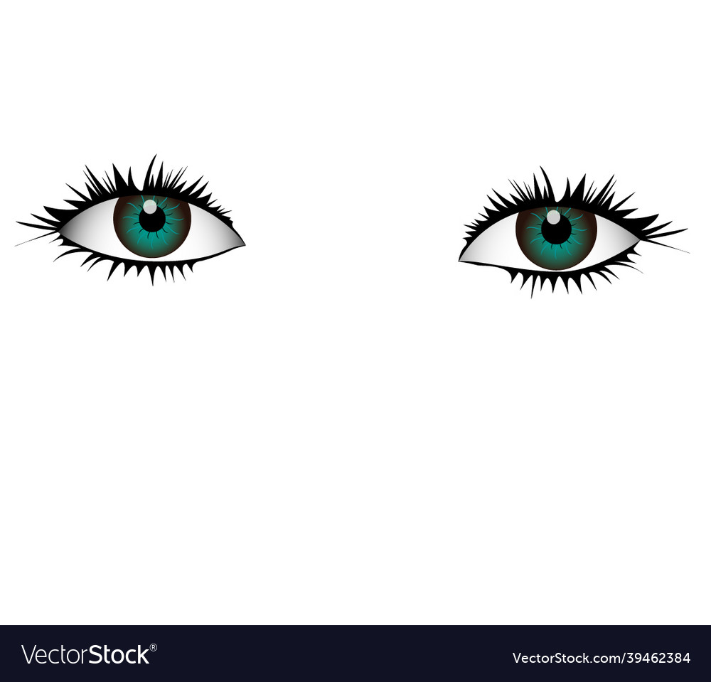 Beautiful and sparkling eyes in format Royalty Free Vector