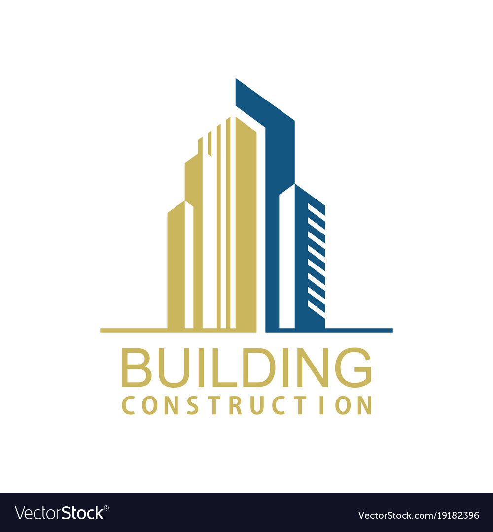 Building town construction logo Royalty Free Vector Image Building town construction logo Royalty Free Vector Image