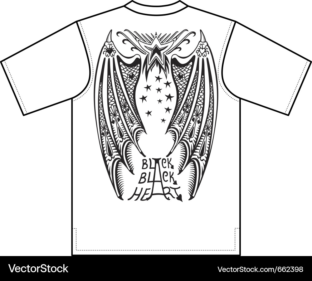 vector t wings shirt Image shirt Royalty Devil wings Free t design Vector