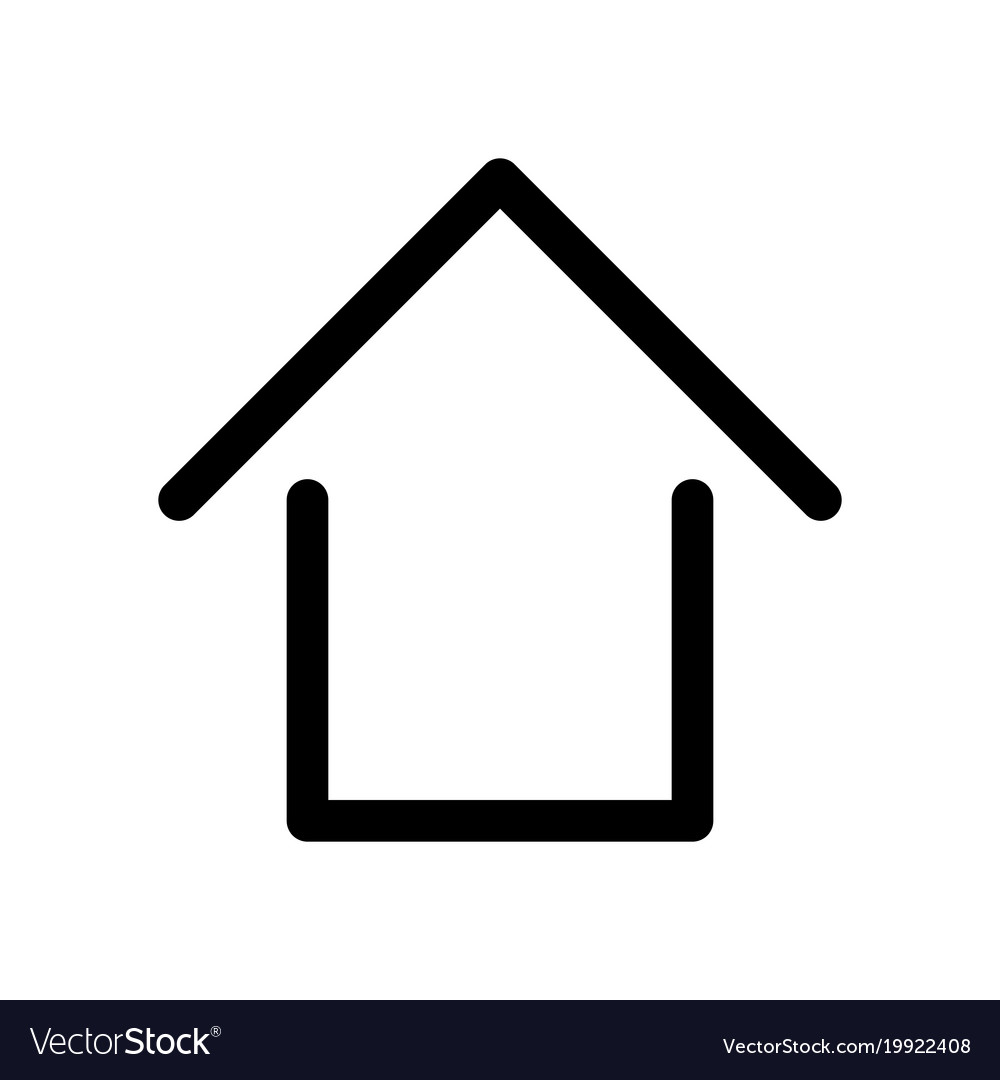 Home sign symbol of house outline modern design Vector Image Home sign symbol of house outline modern design Vector Image