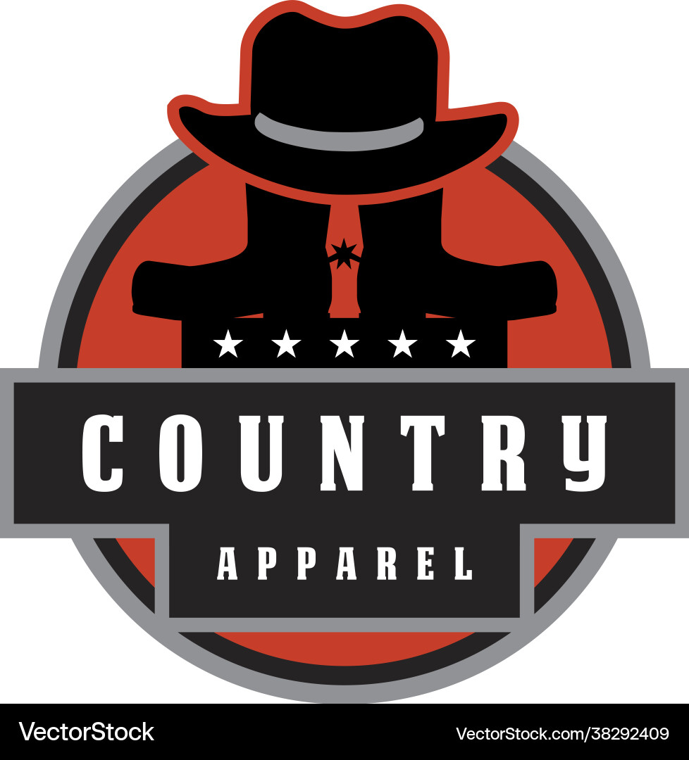 Texas country apparel logo Royalty Free Vector Image