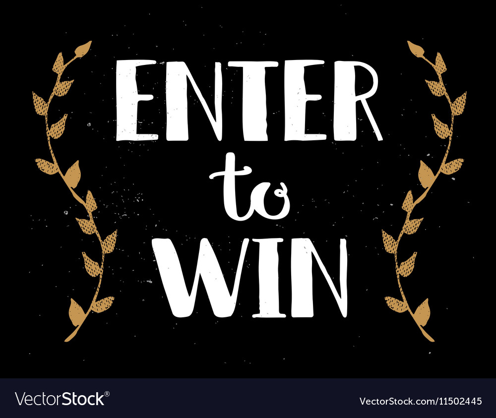 enter to win sign