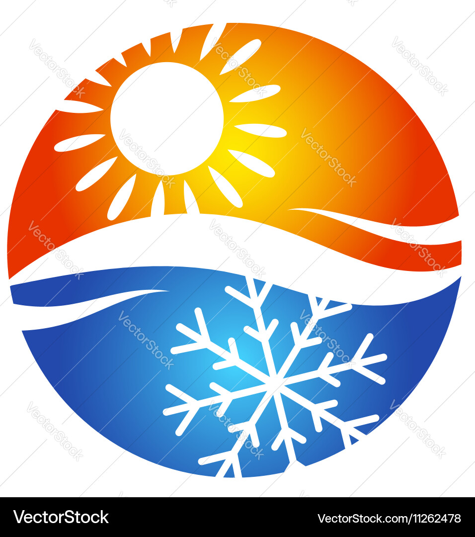 Air conditioning logo symbol Royalty Free Vector Image