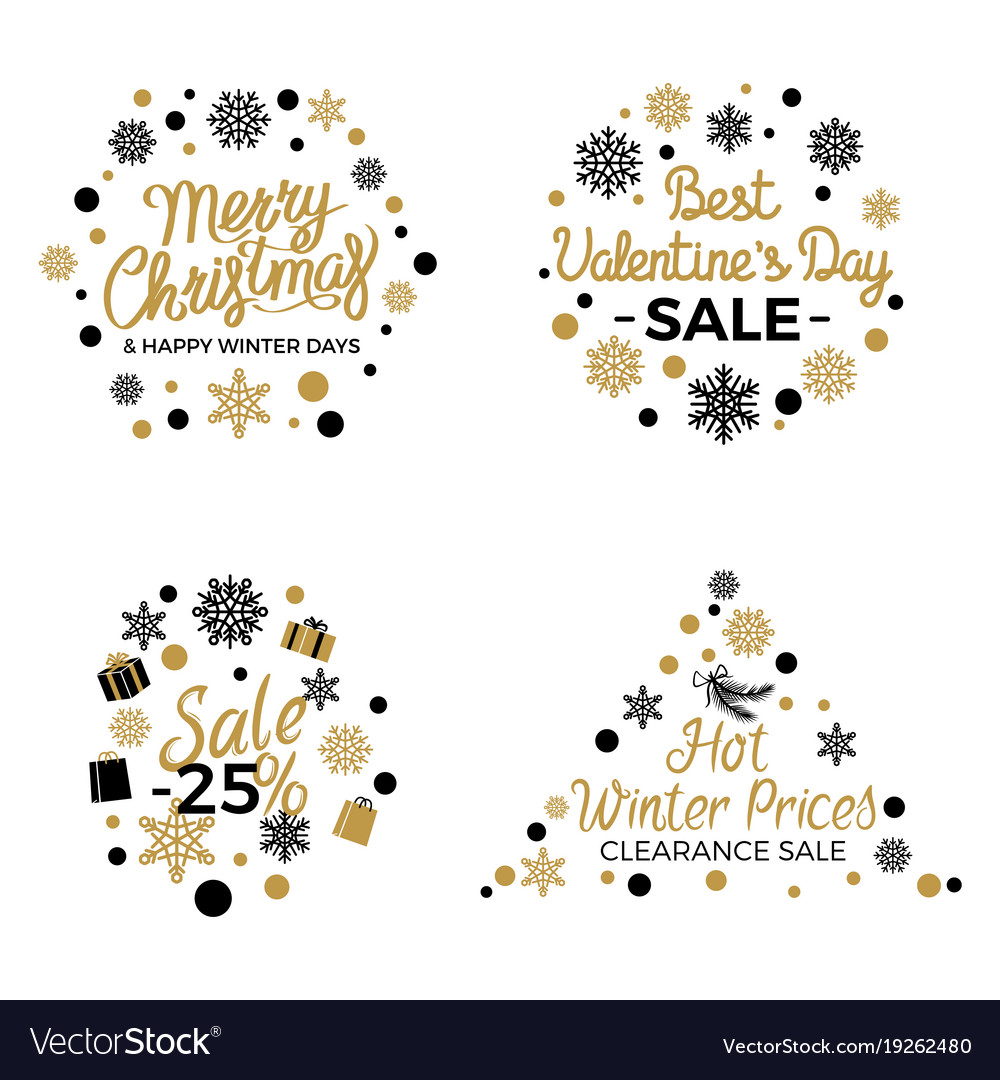 winter sale signs