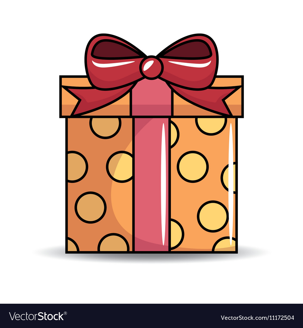 Download Gift birthday present icon Royalty Free Vector Image