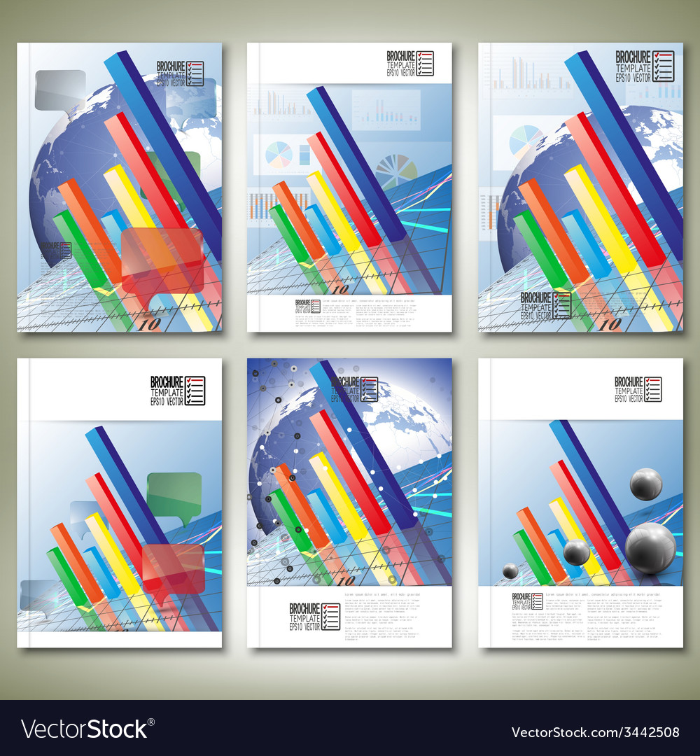 progressive bar chart brochure flyer or report for flyer chart