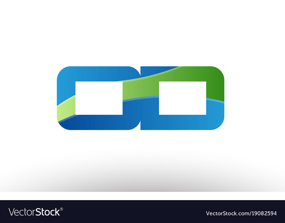 Blue green od o d alphabet letter logo Royalty Free Vector Blue green od o d alphabet letter logo Royalty Free Vector