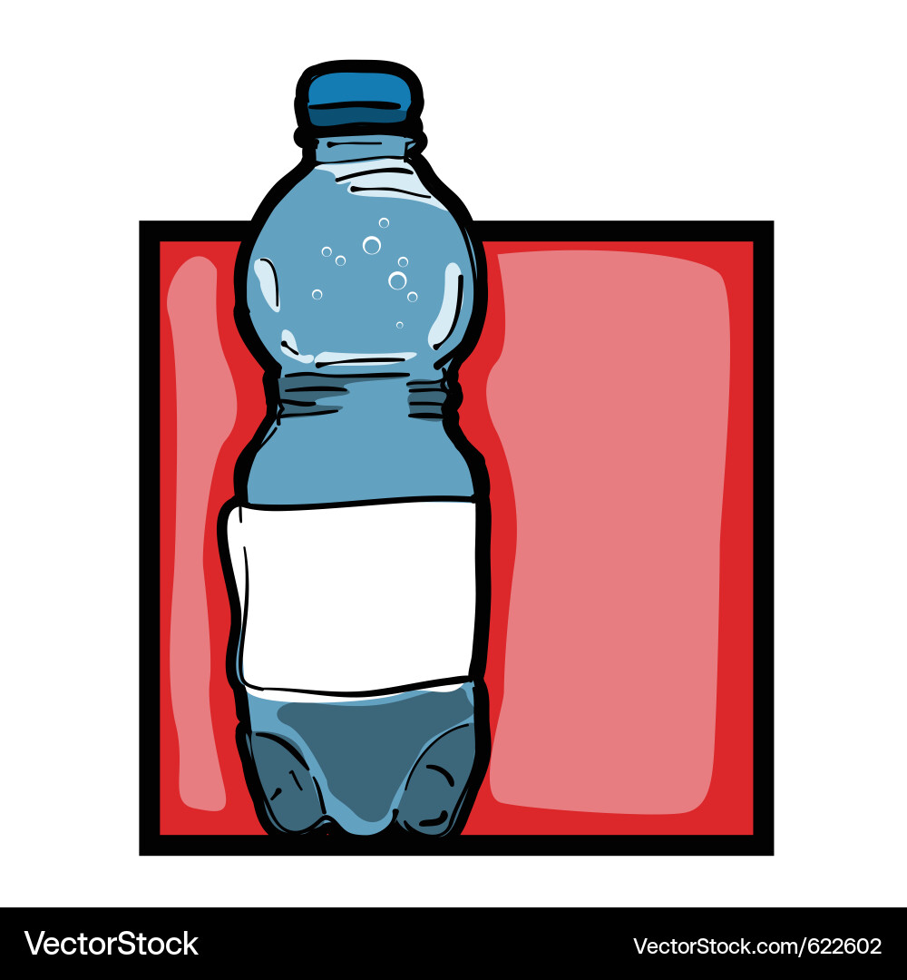 Mineral water bottle Royalty Free Vector Image