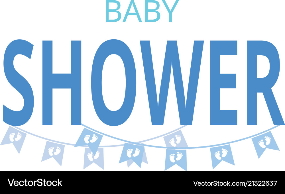 Baby shower background Royalty Free Vector Image