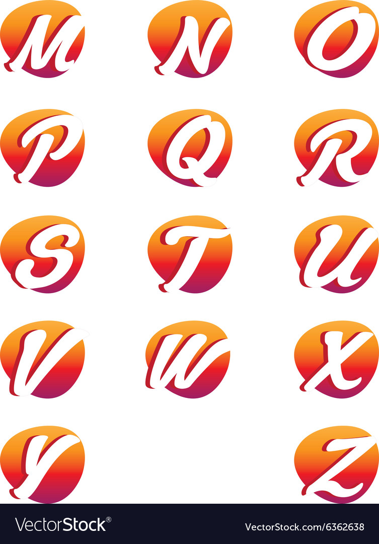Creative Alphabet Letters Design Royalty Free Vector Image
