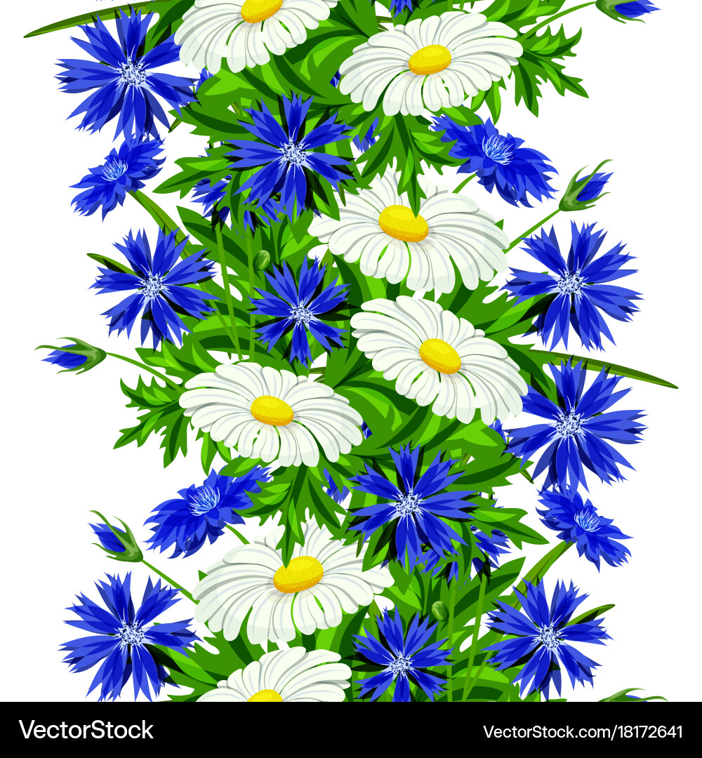 Seamless flower pattern Royalty Free Vector Image