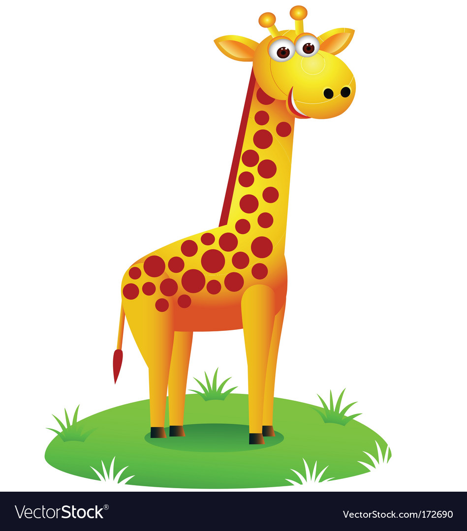 Cute giraffe Royalty Free Vector Image - VectorStock
