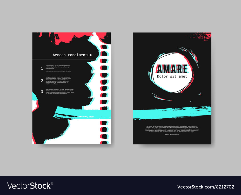 set of artistic design templates flyers with vector image artistic flyers
