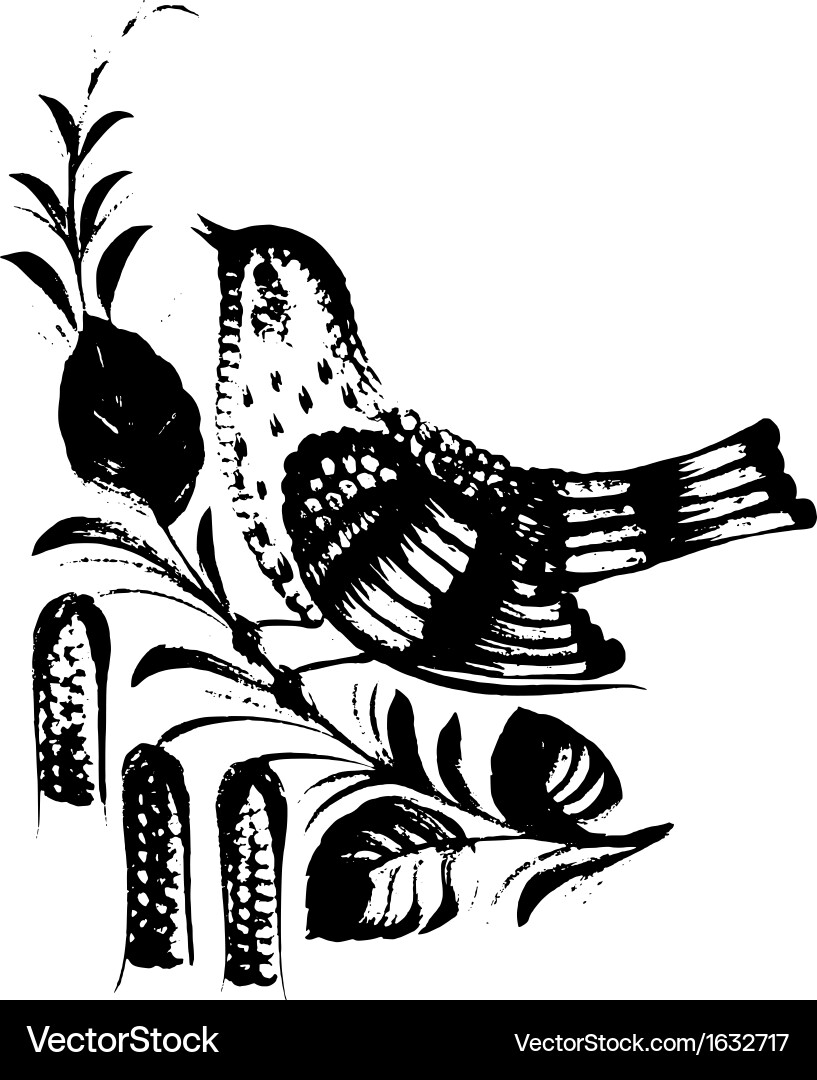 Silhouette in grunge style Royalty Free Vector Image