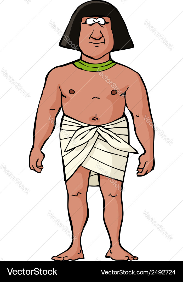 Ancient egyptian slave Royalty Free Vector Image