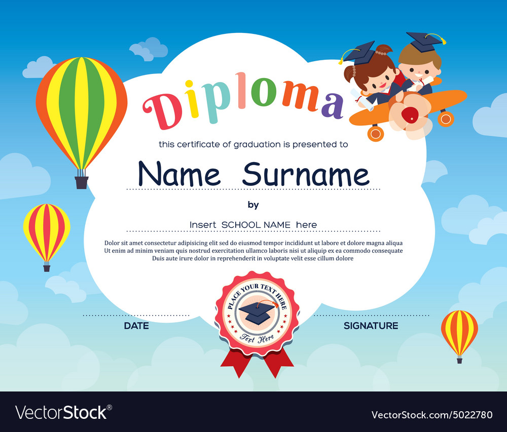 elementary school certificates