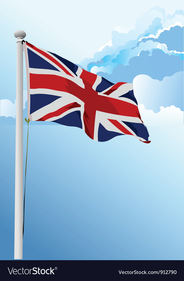 Download British Flag Royalty Free Vector Image - VectorStock