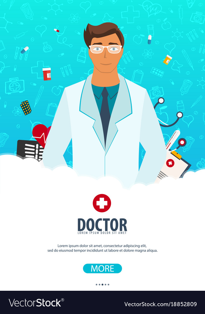 Doctor Medical Poster Health Care Vector Image Doctor Medical Poster Health Care Vector Image