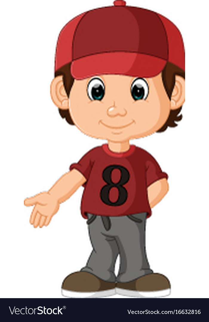 Cute boy cartoon Royalty Free Vector Image - VectorStock