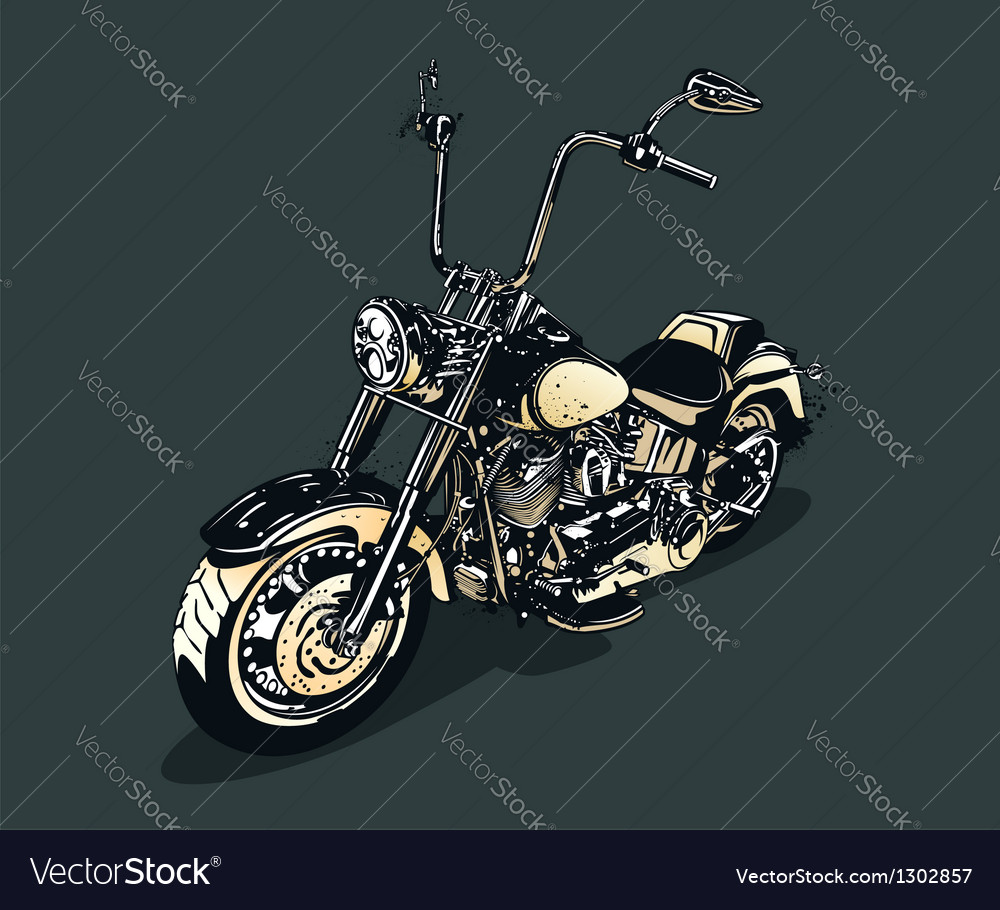 Download Vintage motorcycle Royalty Free Vector Image - VectorStock