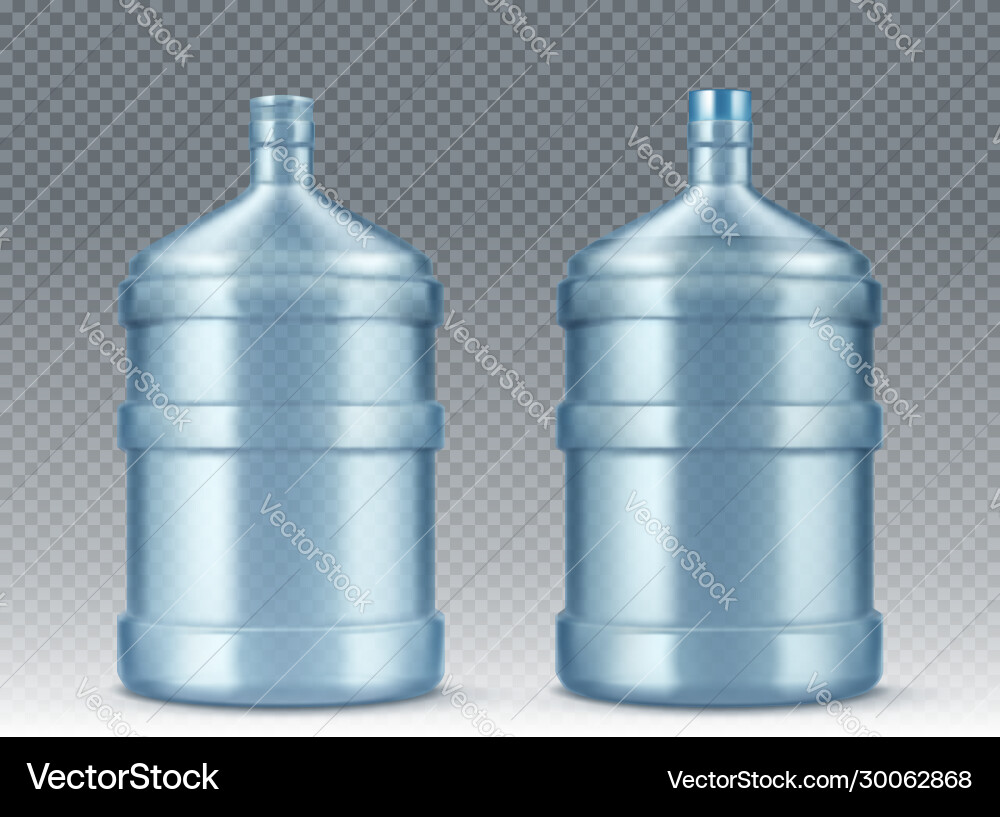 Big empty bottle for water cooler realistic Vector Image