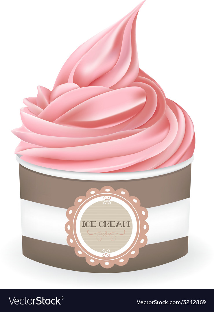 Ice Cream Cup Royalty Free Vector Image - VectorStock