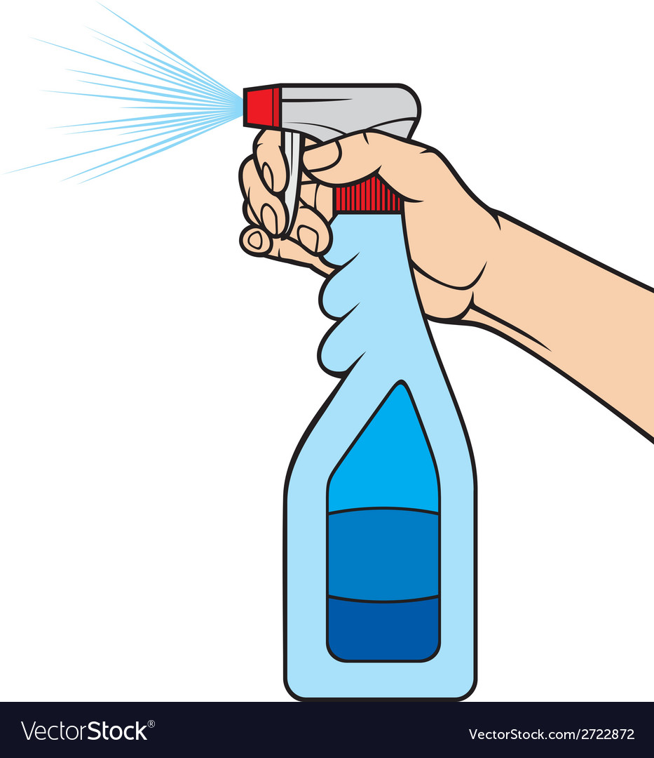 Cleaning spray bottle Royalty Free Vector Image