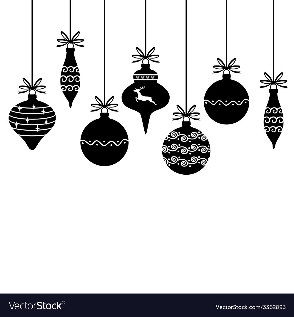 Download Christmas baubles Royalty Free Vector Image - VectorStock