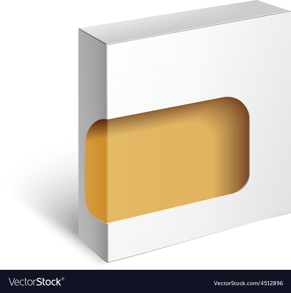Download White Package Box Mockup Template Royalty Free Vector Image