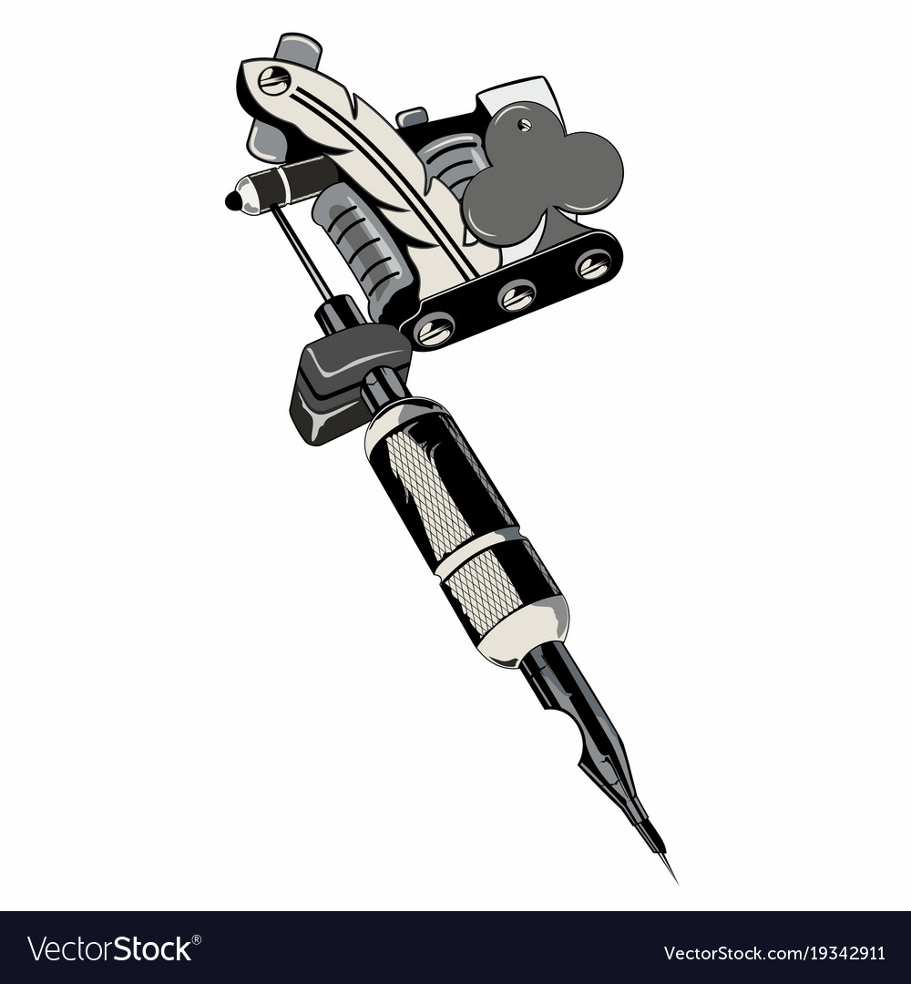 Tattoo machine Royalty Free Vector Image VectorStock