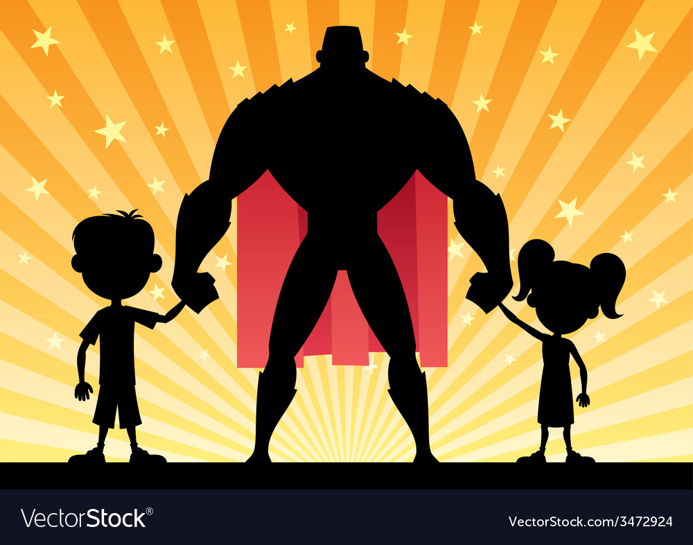 Download Super Dad Royalty Free Vector Image - VectorStock