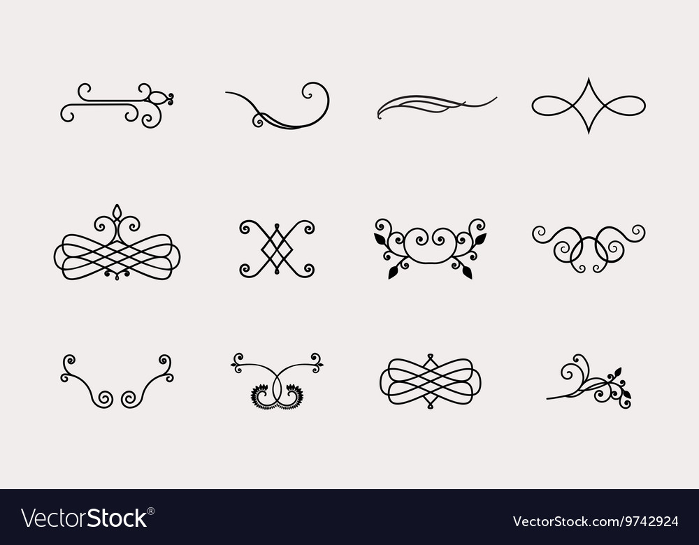 text swirls